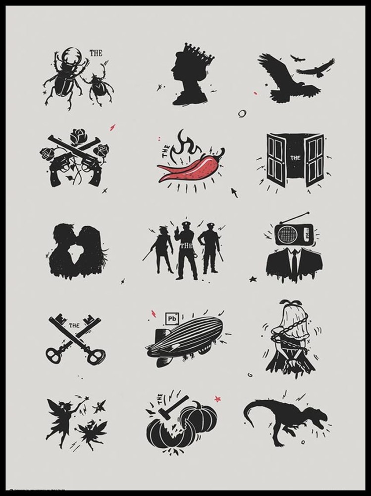 Legendary Rock Bands Poster Queen, Led Zeppelin, Kiss etc. w ramcee 1.jpg