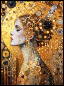 Kobieta w Stylu Gustava Klimta w ramcee 1.jpg