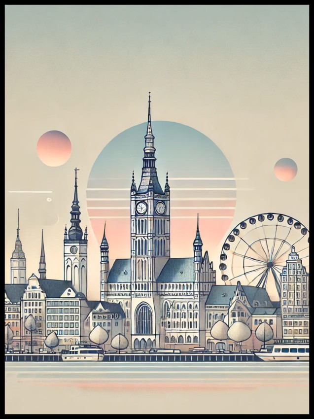 Gdańsk panorama pastelowa w ramcee 1.jpg