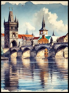 Praga Most Karola w ramcee 1.jpg
