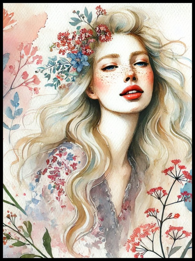 Blondynka w kwiatach w ramcee 1.jpg