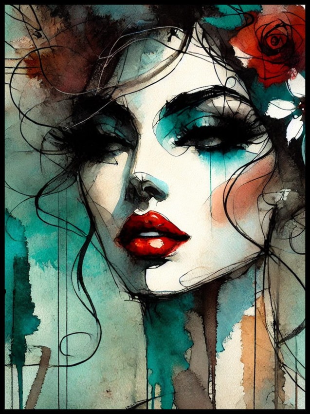 Kobieta artystyczna w ramcee 1.jpg