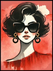 Kobieta na czerwonym tle w ramcee 1.jpg