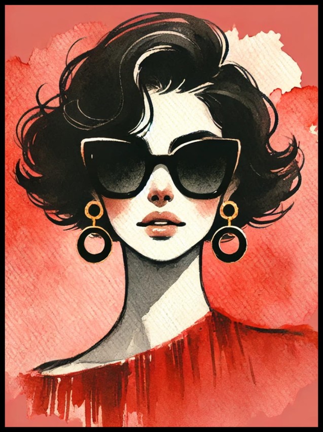 Kobieta na czerwonym tle w ramcee 1.jpg