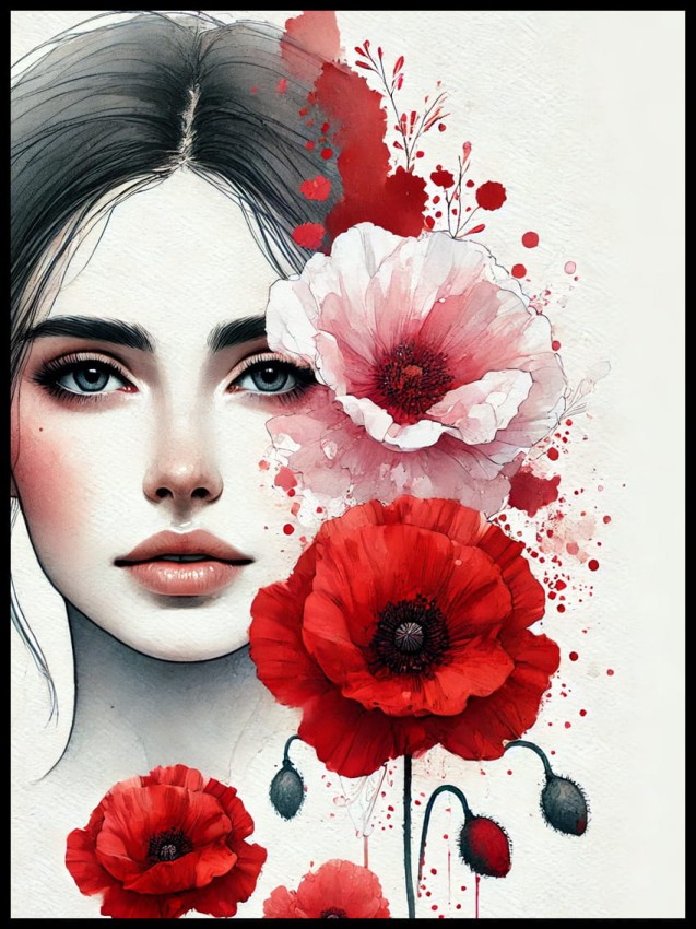 kobieta i maki w ramcee 1.jpg