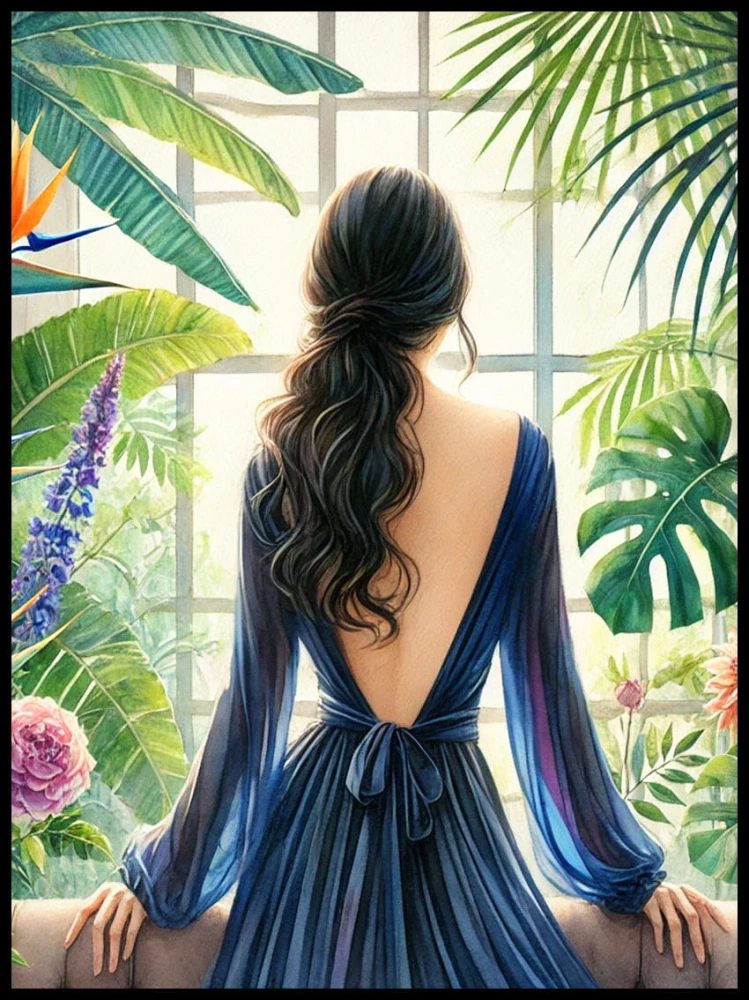 Dziewczyna wśród kwiatów w ramcee 1.jpg