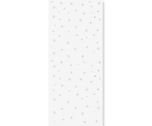 Tapeta do pokoju dziecięcego, Gwiazdki - Simple stars szara