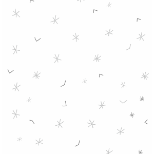 Tapeta do pokoju dziecięcego, Gwiazdki - Simple stars szara