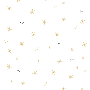 Tapeta do pokoju dziecięcego, Gwiazdki - Simple stars gold