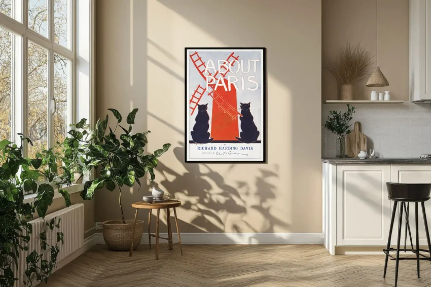 Plakat, Edward Penfield About Paris (1895)