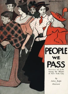 Plakat, Edward Penfield People we pass (1896)