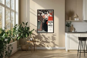 Plakat, Edward Penfield People we pass (1896)