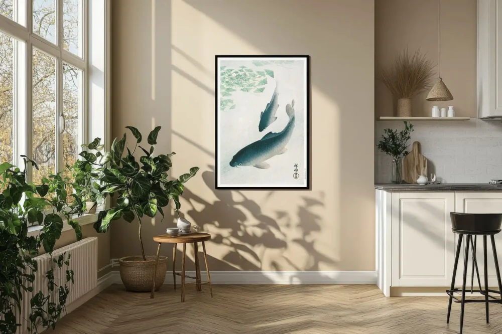 Plakat, Ohara Koson Carp or Koi (1926)