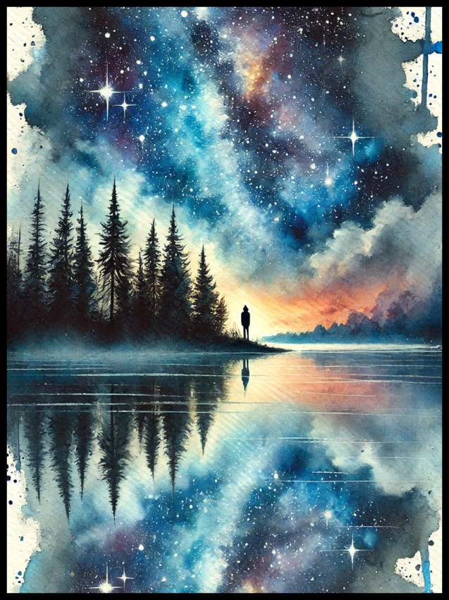 Gwieździsta noc nad jeziorem w ramcee 1.jpg