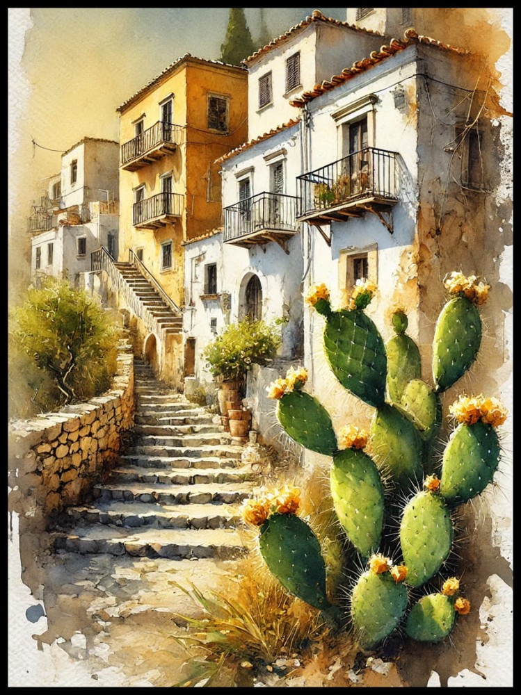 Kaktusy w starym miasteczku w ramcee 1.jpg