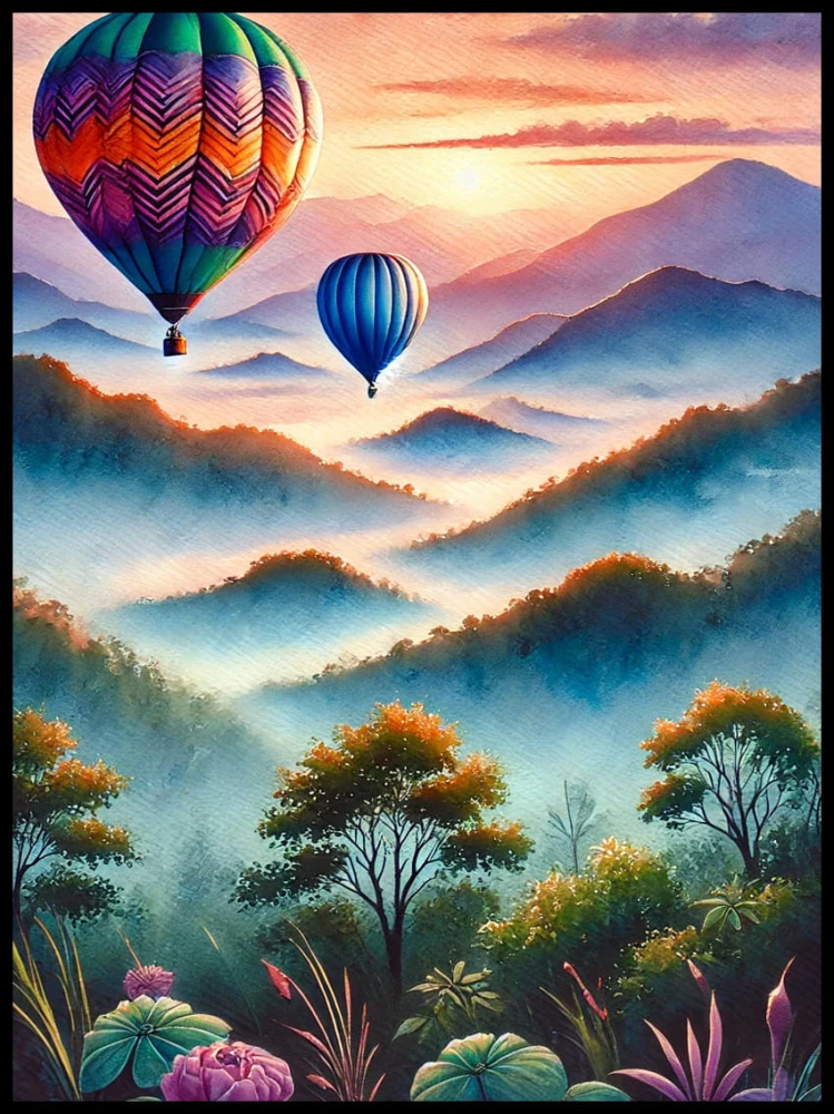 Balony w górach pejzać w ramcee 1.jpg