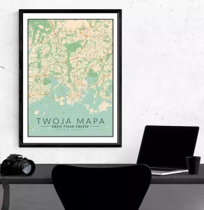 Personalizowana Mapa kolorowa