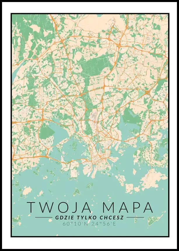 Personalizowana Mapa kolorowa