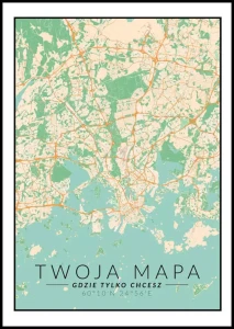 Personalizowana Mapa kolorowa
