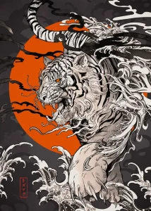 Plakat, Tygrys Japoński