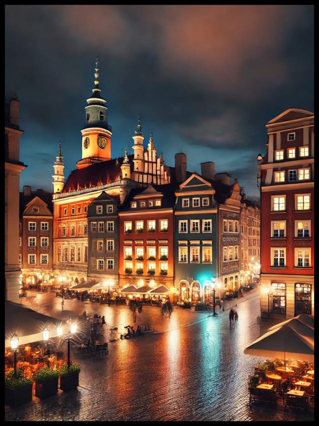 Rynek w Poznaniu nocą w ramcee 1.jpg