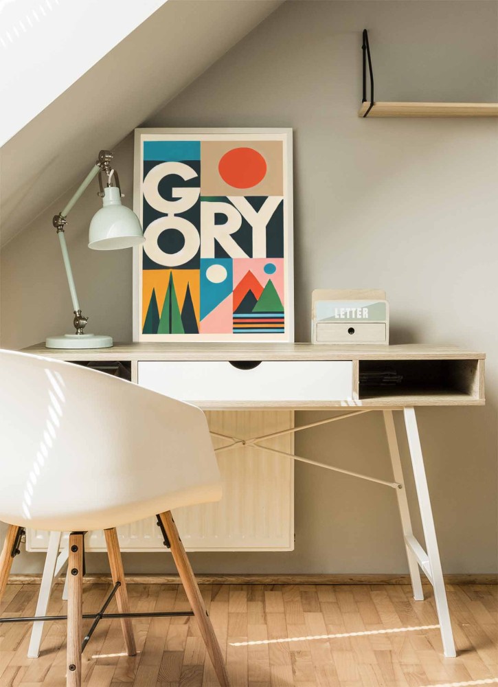 Plakat, Polskie Regiony retro - Góry 4rooms