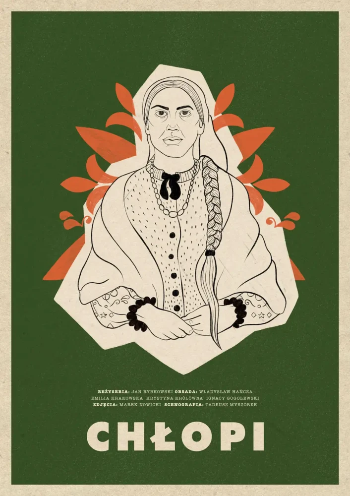 Plakat, Polski Film - Chłopi