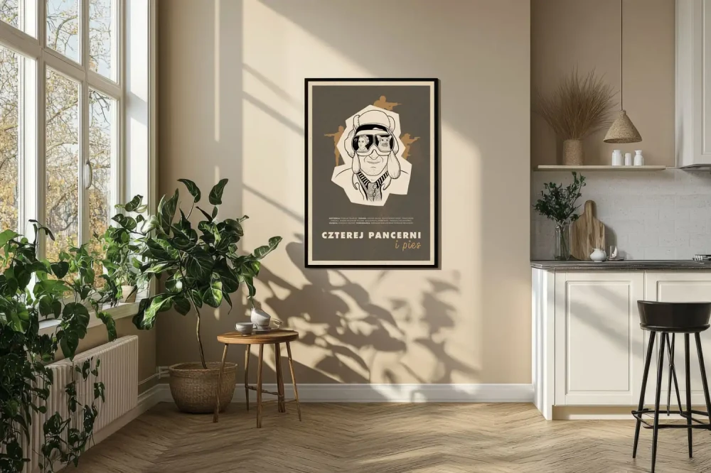 Plakat, Polski Film - Czterej pancerni i pies