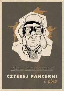 Plakat, Polski Film - Czterej pancerni i pies