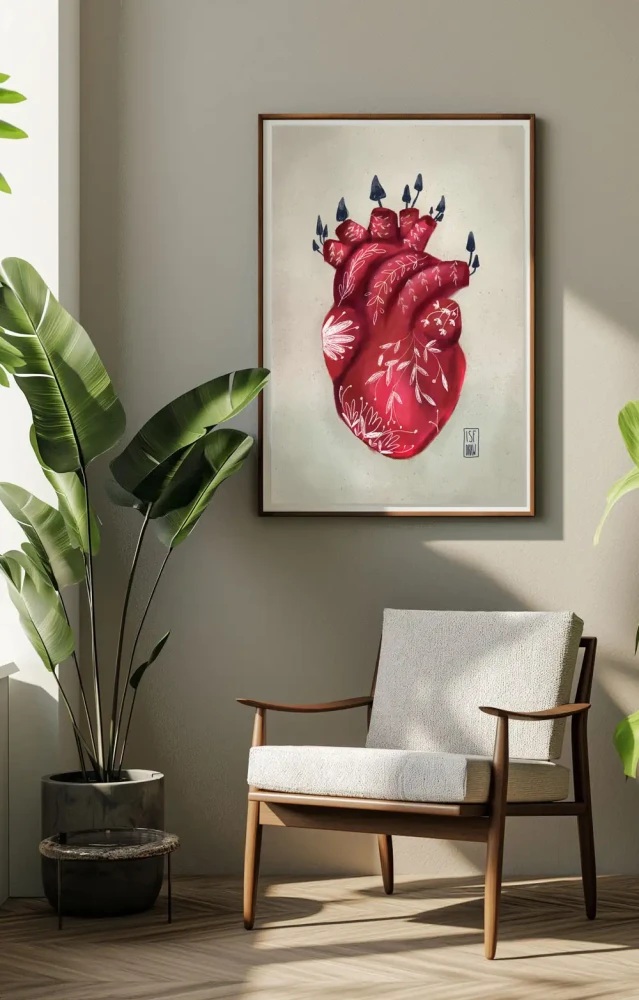 Plakat Serce - Przebudzenie natury