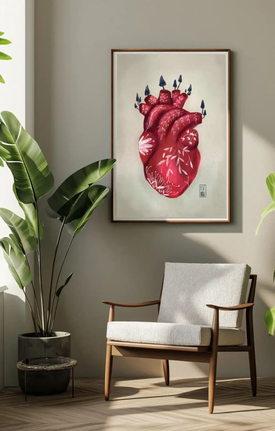 Plakat Serce - Przebudzenie natury