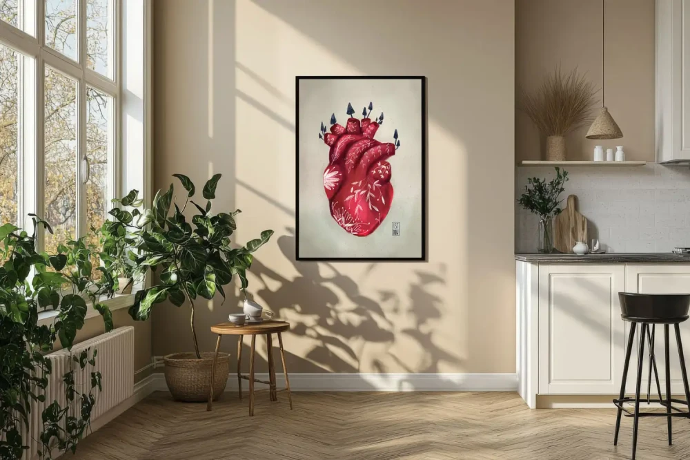 Plakat Serce - Przebudzenie natury