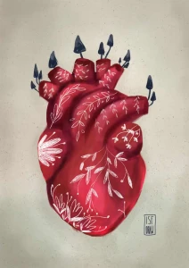 Plakat Serce - Przebudzenie natury