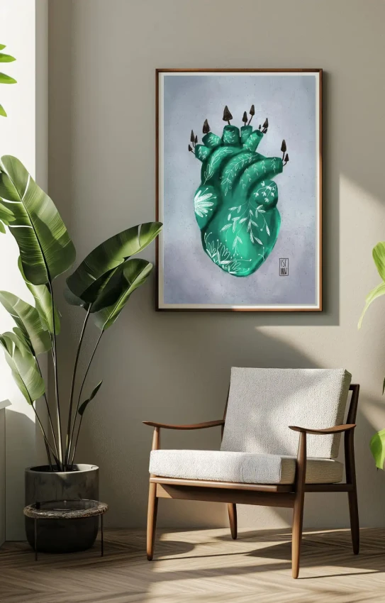 Plakat Serce - Magia podziemia