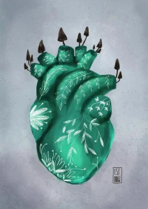 Plakat Serce - Magia podziemia