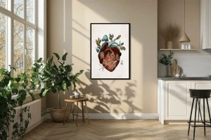 Plakat Serce - Korzenie Duszy