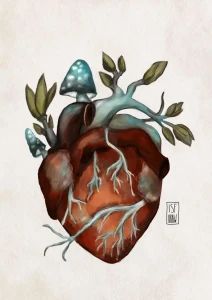 Plakat Serce - Korzenie Duszy