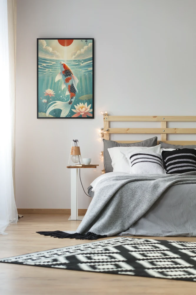 Plakat, Japonia - Ryba Koi