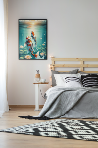 Plakat, Japonia - Ryby Koi