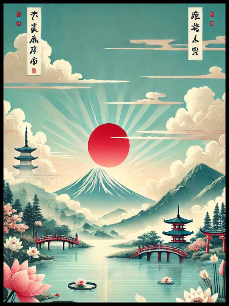 Japoński pejzaż w ramcee 1.jpg