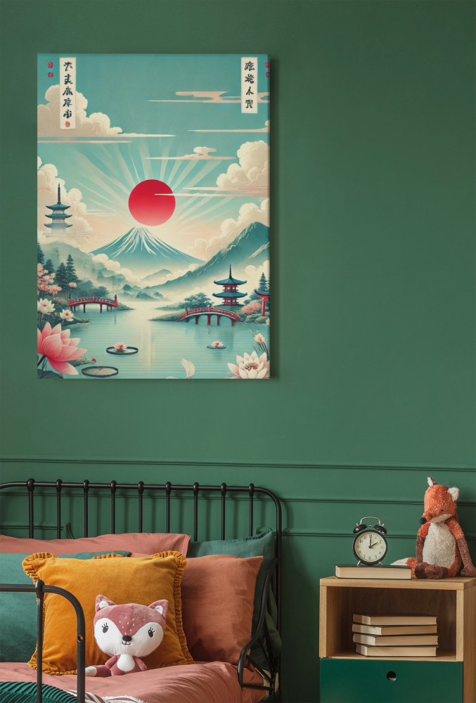 Plakat, Japonia pejzaż