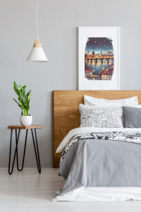 Plakat, Praga most Karola nocą