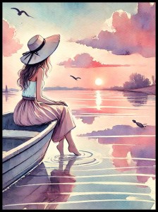 Wieczór nad jeziorem w ramcee 1.jpg