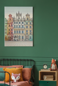Plakat, Kamienice w Gdańsku 3D