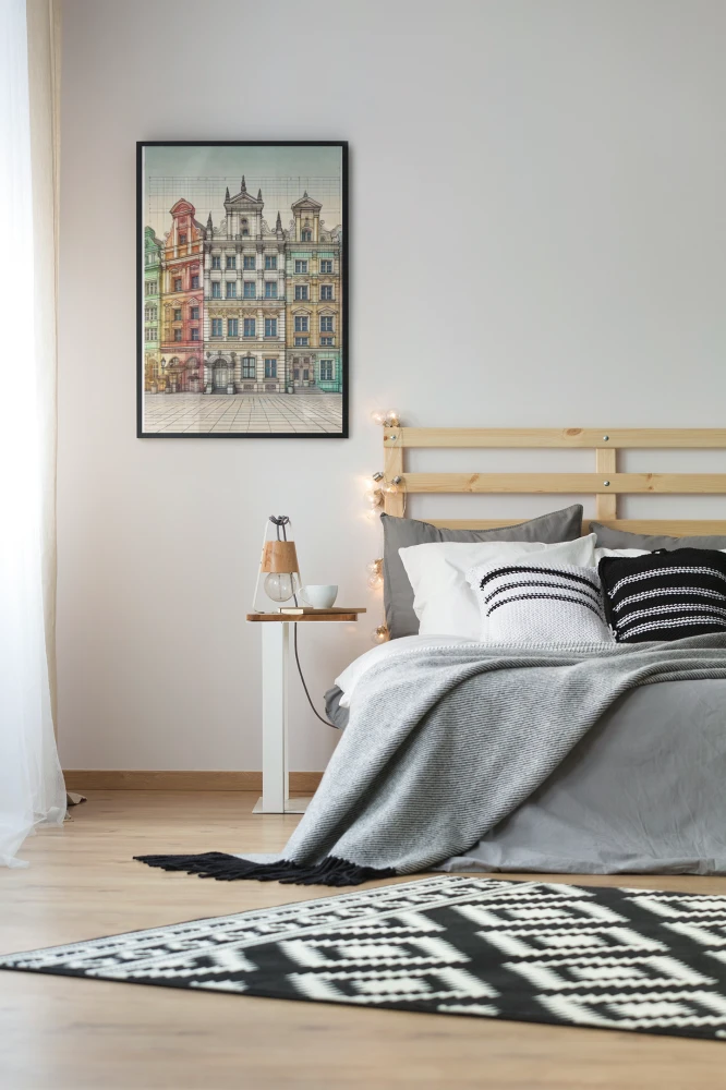 Plakat, Kamienice w Gdańsku 3D