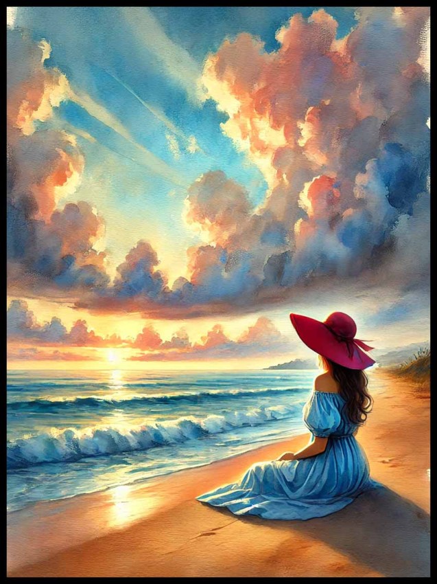 Dziewczyna na plaży w ramcee 1.jpg