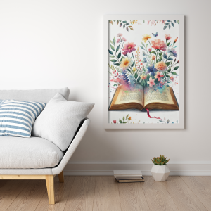 Plakat, Książka w kwiatach