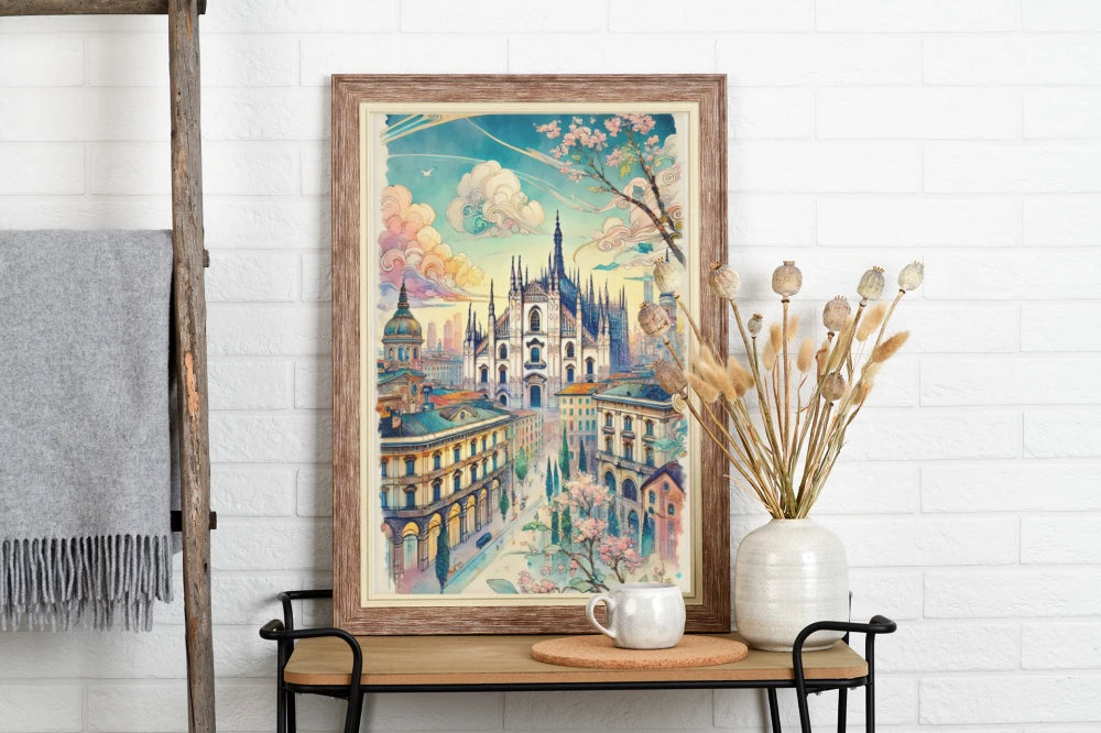 Plakat, Włochy Mediolan- artystyczny