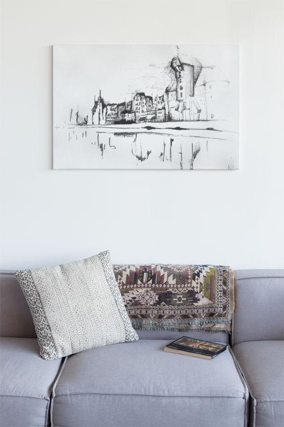 Obraz na płótnie Grafika Gdańsk