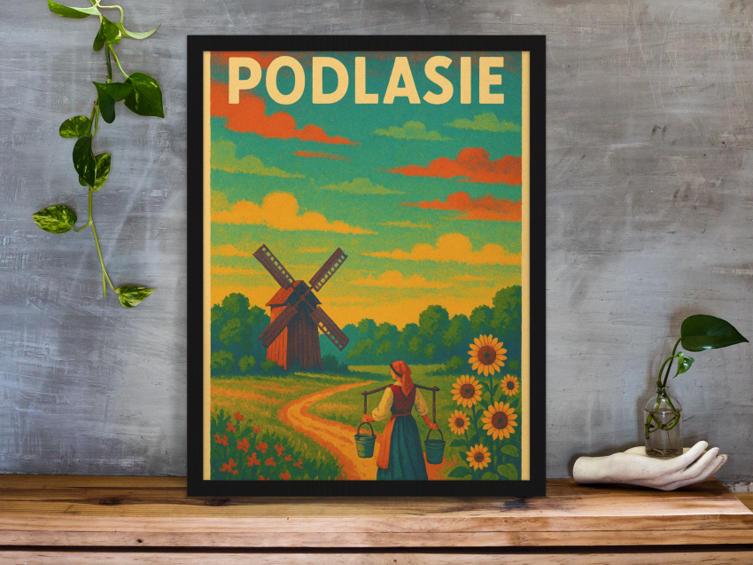 Plakat, Polskie Regiony - Kolorowe Podlasie